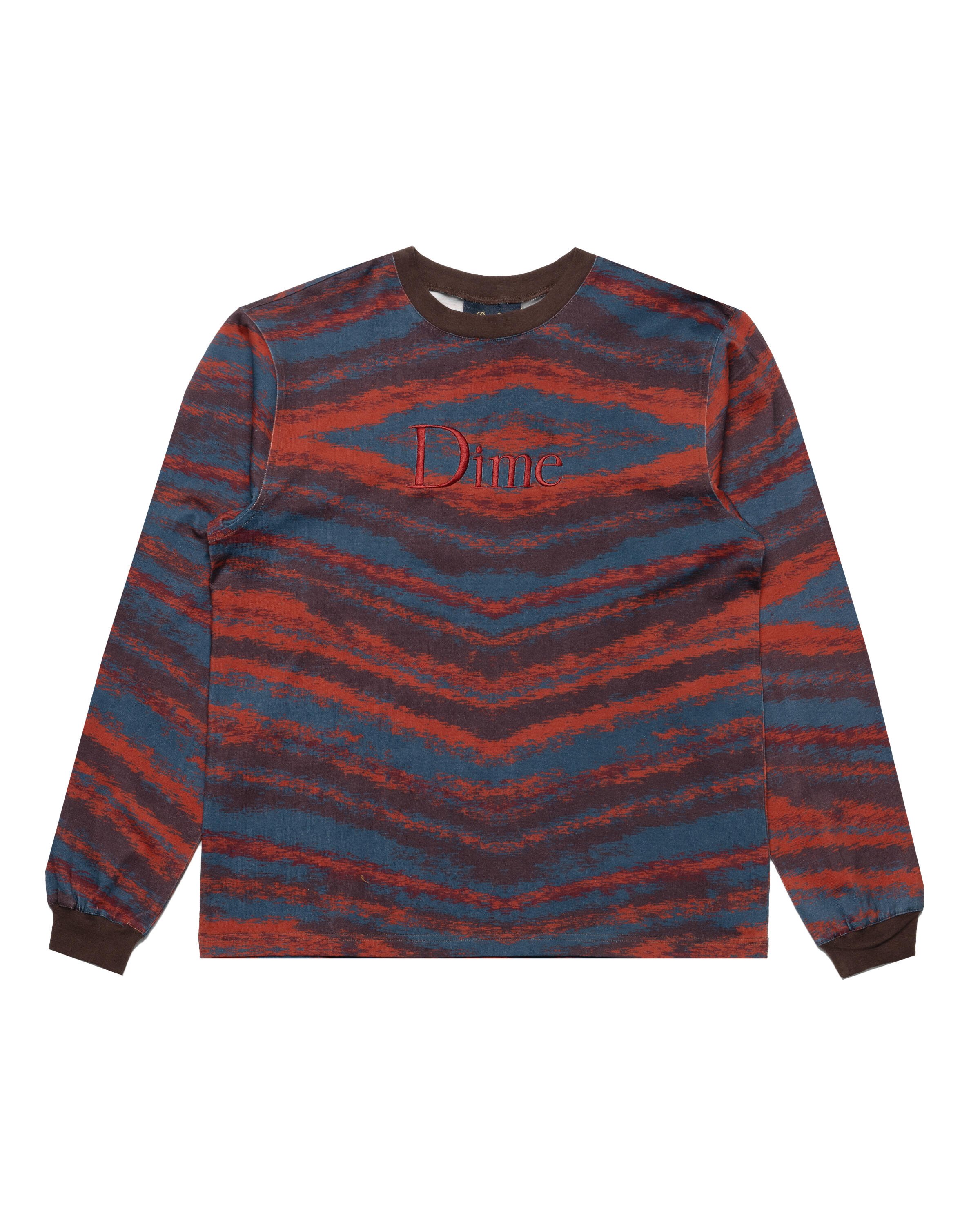 Dime Brushstroke Long Sleeve Teens shirt | DIMESP257BOR